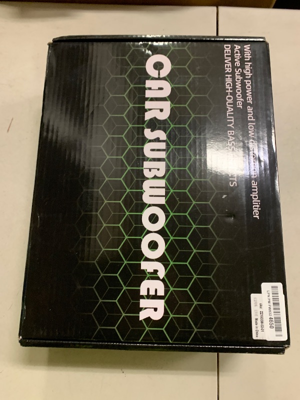 Photo 1 of WDiYA 2026 Upgraded 1600W Car Subwoofer, 10" Ultra-Thin Powered Under-Seat Sub with Built-in Amplifier, (LPF/Gain/Bass Boost) LED Ambient Lights, Independent Bass Knob, Distortion-Free Deep Bass