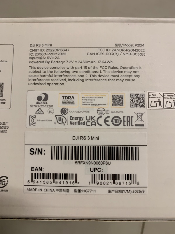 Photo 1 of DJI RS 3 Mini, 3-Axis Gimbal Stabilizer for Cameras Canon/Sony/Panasonic/Nikon/Fujifilm, 2 kg (4.4 lbs) Tested Payload, Camera Gimbal with Native Vertical Shooting, Black