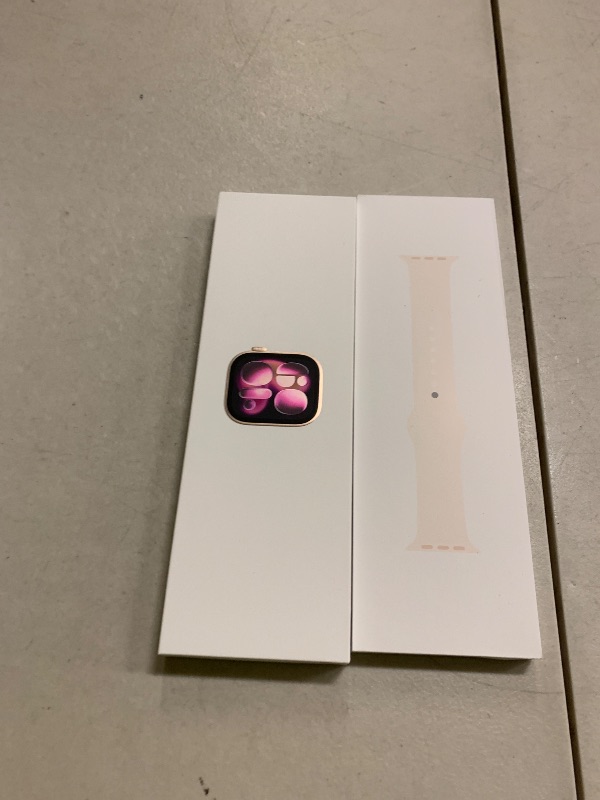 Photo 1 of Apple Watch Series 11 [GPS 46mm] Smartwatch with Rose Gold Aluminum Case with Light Blush Sport Band - M/L. Sleep Score, Fitness Tracker, Health Monitoring, Always-On Display, Water Resistant