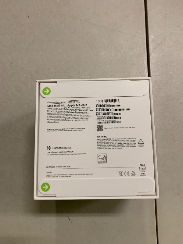 Photo 1 of Apple 2024 Mac mini Desktop Computer with M4 chip with 10?core CPU and GPU: Built for Apple Intelligence, 16GB Unified Memory, 256GB SSD Storage, Gigabit Ethernet. Works with iPhone/iPad