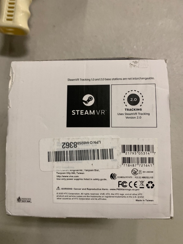 Photo 1 of HTC Vive SteamVR Base Station 2.0 (Single) – Precision Room-Scale Tracking for PC VR, Black