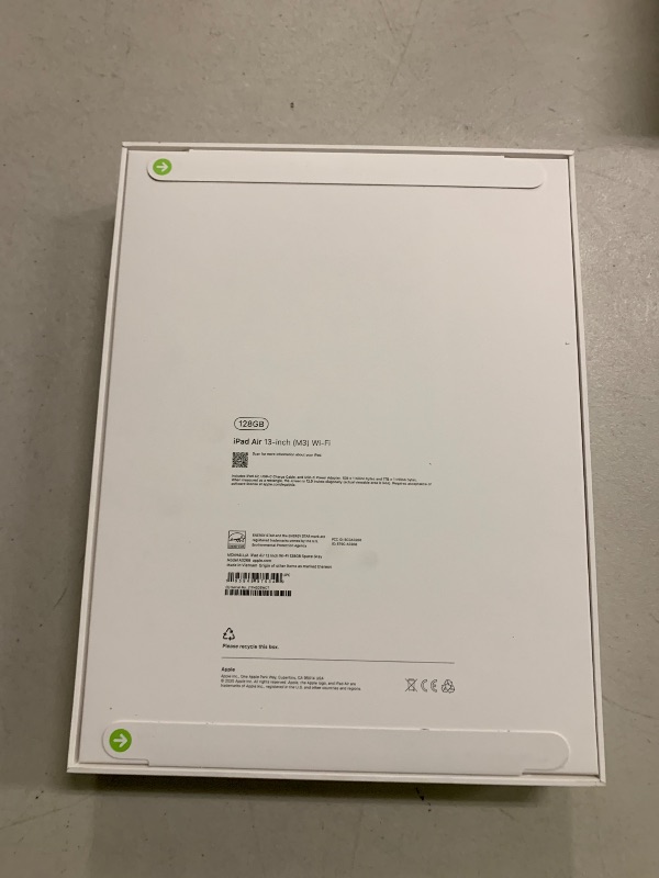 Photo 1 of Apple iPad Air 13-inch with M3 chip Built for Apple Intelligence, Liquid Retina Display, 128GB, 12MP Front/Back Camera, Wi-Fi 6E, Touch ID, All-Day Battery Life — Space Gray