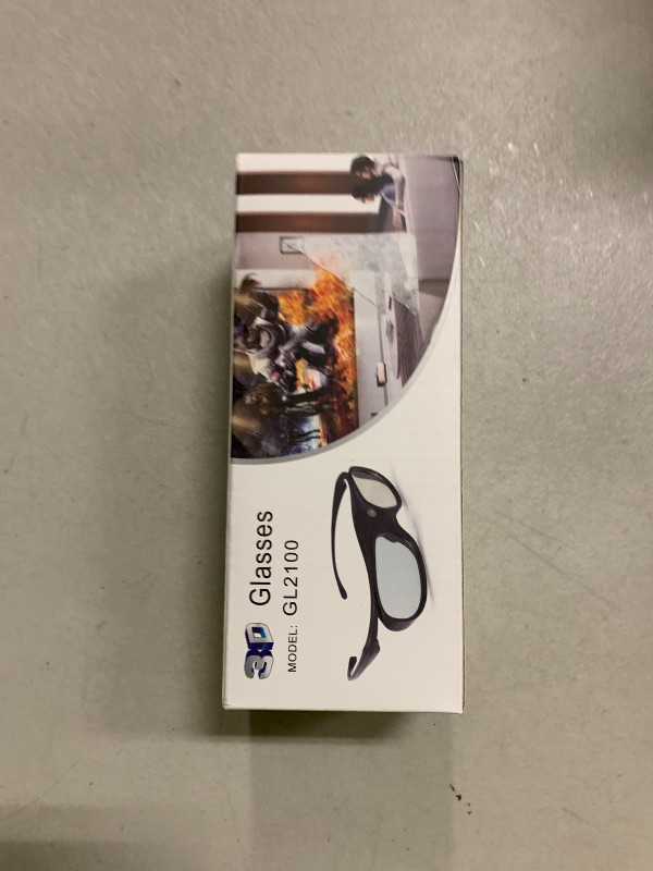 Photo 1 of DLP Link 3D Glasses, ELEPHAS 144Hz Rechargeable Active Shutter Eyewear for Most DLP-Link 3D Projectors- Acer, ViewSonic, BenQ Vivitek, Optoma, Panasonic, Dell, Viewsonic (4 Pack)