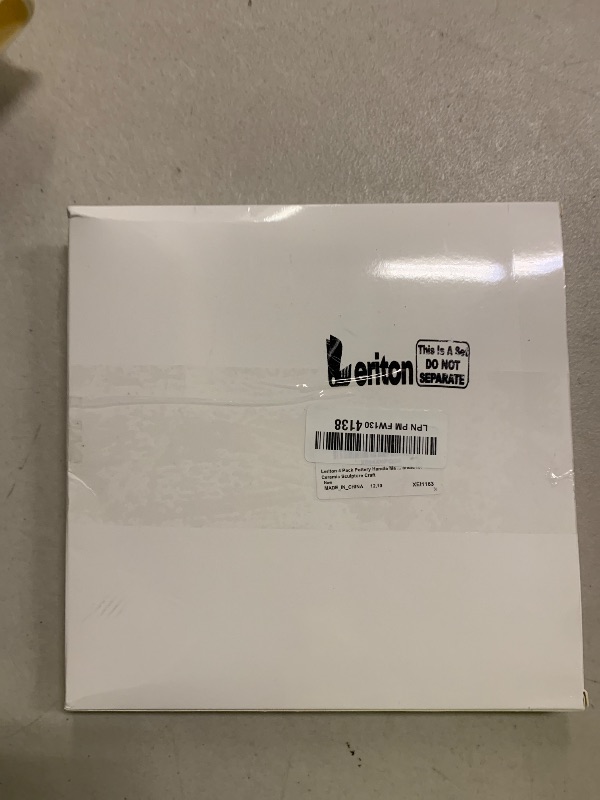 Photo 1 of Leriton 4 Pack Pottery Carving Tool Set 5.9inch Sculpture Carving Scraper Tool Pottery Modelling Shape for Tea Cup Mug Vase Leather Hard Clay Cutters with Wooden Handle for Ceramic Sculpture Craft