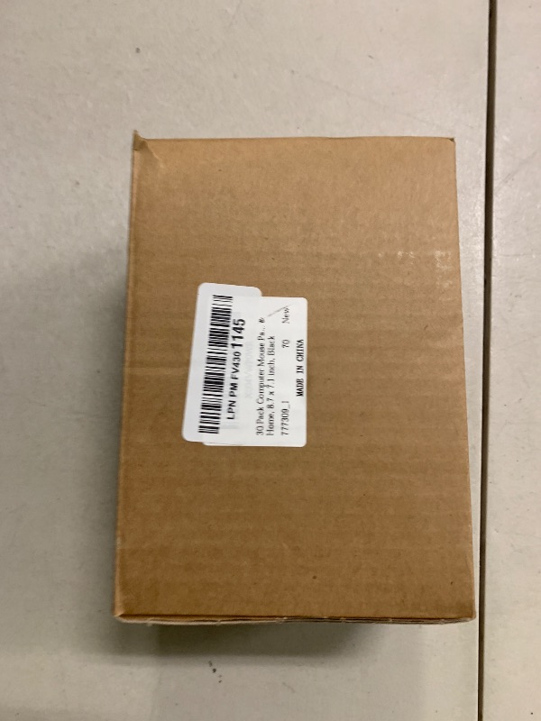 Photo 1 of 30 Pcs Computer Mouse Pad Bulk Square Waterproof Mouse pad Premium Textured Non-Slip Rubber Base Mouses Pads Black for Computers, Laptop, PC, Office & Home, 8.7 x 7.1 inch, Black