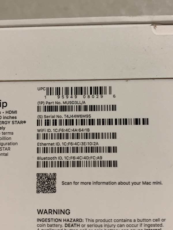Photo 1 of Apple 2024 Mac mini Desktop Computer with M4 chip with 10?core CPU and 10?core GPU: Built for Apple Intelligence, 16GB Unified Memory, 256GB SSD Storage, Gigabit Ethernet. Works with iPhone/iPad