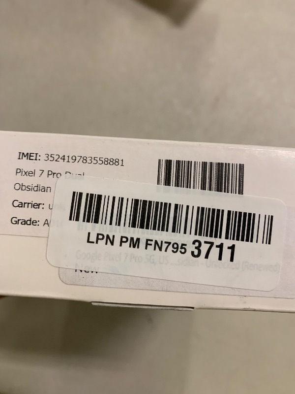 Photo 1 of Google Pixel 7 Pro 5G, US Version, 512GB, Obsidian - Unlocked (Renewed)