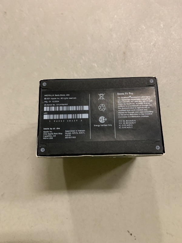 Photo 1 of Beats Fit Pro (1st Gen) - True Wireless Noise Cancelling Earbuds - Active Noise Cancelling - Sweat Resistant Earphones, Compatible with Apple & Android, Class 1 Bluetooth®- Beats Black