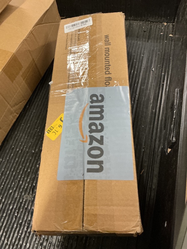 Photo 1 of BAYKA Wall Mounted Floating Shelves, Wood Floating Wall Shelf for Books & Decor, Small Space-Saving Display & Organizer?Black?Set of 4?