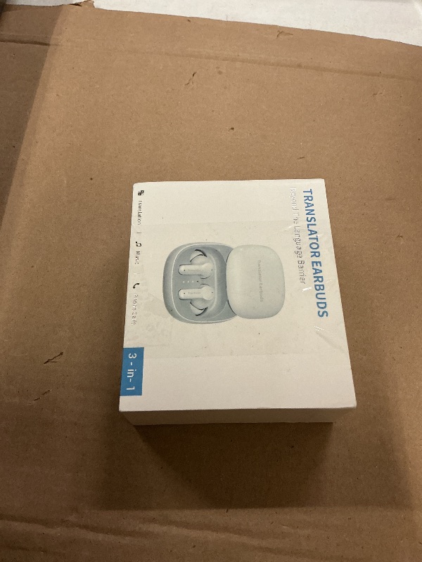 Photo 1 of ANFIER M3 AI Translation Earbuds Real Time, Language Translator Device in 144 Languages, 3-in-1 Offline Two-Way Audífonos Traductores, Live Translate Headphones, No Subscription Required (White)