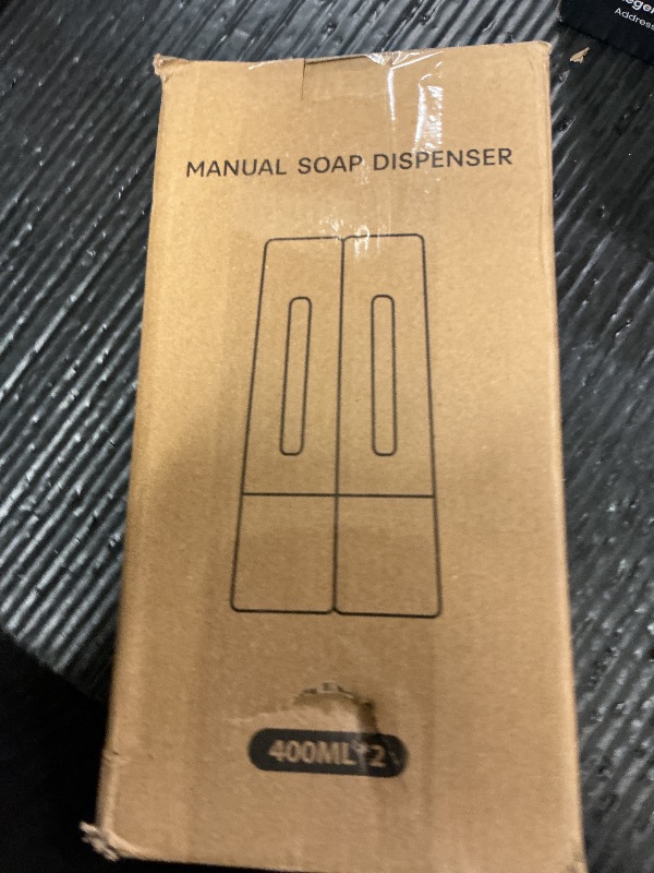 Photo 1 of 3 in 1 Shampoo and Conditioner Dispenser, 1200ML Capacity Shower Soap Dispenser Bathroom Set, 2 Chamber Shower Dispenser No Drill, Fashionable Wall Mounted Soap Dispenser for Bathroom & Hotel