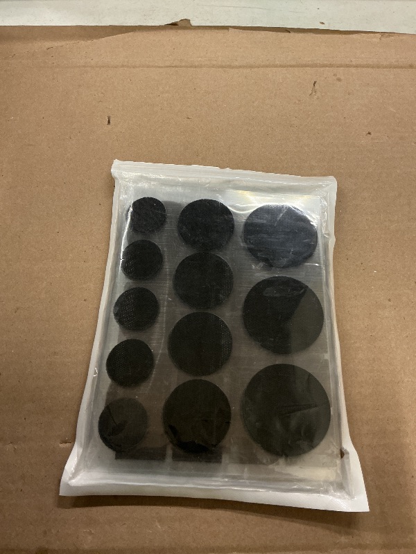 Photo 1 of Tikfoam Heavy Duty Hook and Loop Strips with High Adhesive, and Square Circle, Strong Mounting Tape for Home, Outdoor or Office Use, Black 72 Sets