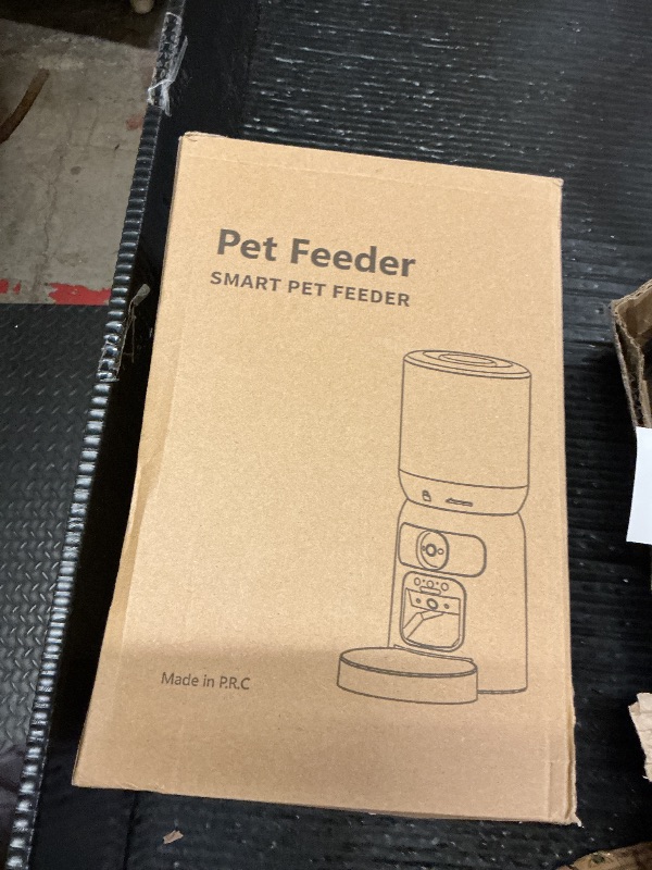 Photo 1 of Voxblend Automatic Cat Feeder with Dual Camera, 5G WiFi App Control: 5L Automatic Dog Food Storage Container with 2K HD Video and Laser Pet Toy, Dual Power Timed Smart Pet Food Dispenser for Cats&Dogs