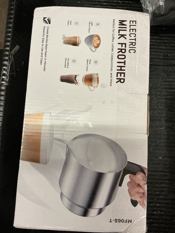 Photo 1 of Milk Frother and Steamer, Large Capacity Detachable Electric Milk Frother, Automatic Warm and Cold Foam Maker, Hot Chocolate Maker, BPA Free