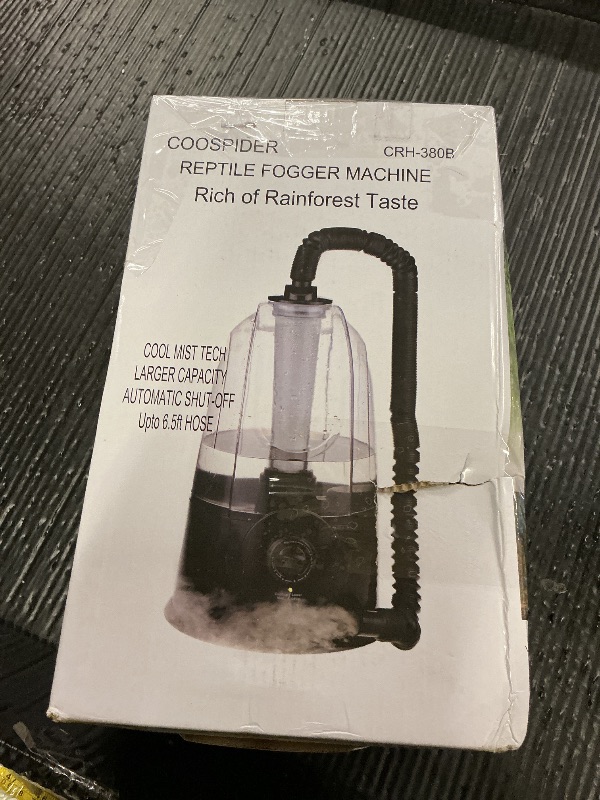 Photo 1 of Coospider 3.8L Reptile Fogger Mister, Quiet Reptile Humidifier for Reptiles Tank, Terrarium Humidifiers with Extended Tube, Automatic Reptile Misting System for Reptiles Amphibians Herps Vivarium