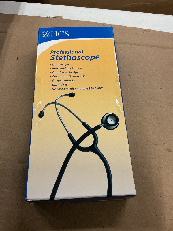 Photo 1 of HCS Red Stethoscope, Classic Lightweight - Medical, Dual Head Stethoscopes for Nurses, Nursing School, Student Essentials, Work, Home - 22 inch Tubing