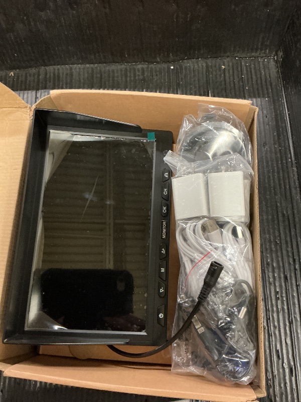 Photo 1 of WOOCARTY 10.1" - 4 Magnetic Solar Wireless Backup Camera System, HD 1080P DVR Monitor, RV Wireless Cameras for Hitch Towing RV Camper Trailer, IR Night Vision, 4x9600mAh Rechargeable Battery, SR4