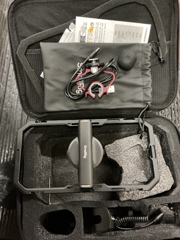 Photo 1 of SmallRig All-in-One Universal Quick Release Phone Video Rig Kit Pro, Phone Stabilizer Rig Kit with LED Light Microphone QR Tripod Dual Handles Power Bank Holder, for Creator & Live Streaming - 4704