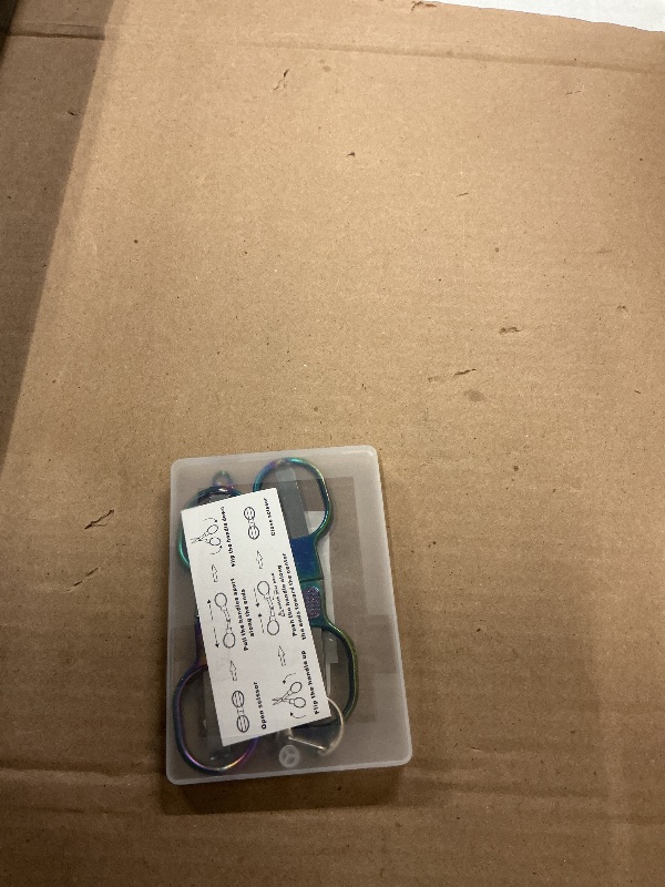 Photo 1 of 2 Pcs Folding Stainless Steel Portable Mini Travel Scissors, Safety Foldable Pocket Badge Small Scissors All Purpose with 2 Keychain for Travel, Home, Office, Craft, Sewing, Nurse Accessories (Color)