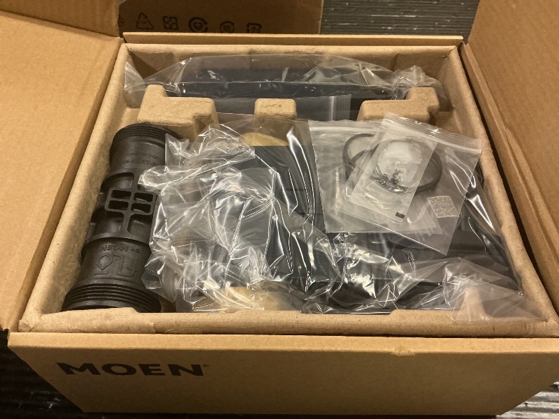 Photo 1 of Moen Flo Smart Water Monitor and Automatic Shutoff Sensor, Wi-Fi Connected Water Leak Detector for 1-1/4-Inch Diameter Pipe, 900-002