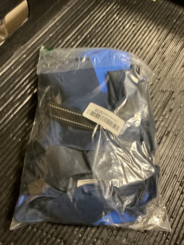 Photo 1 of BRKURLEG Dog Raincoat Adjustable Dog Rain Jacket with Hood Dogs Waterproof Rainproof Jacket with Leash Hole Pet Poncho Rain Coat Poncho with Reflective Strip, Blue, XL