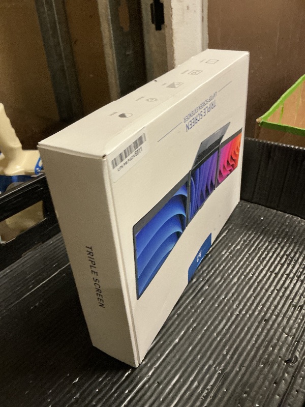 Photo 1 of FEZOBR Laptop Screen Extender, 14'' FHD 1080P IPS Portable Monitor for Laptop, Triple Screen Extender Monitor Plug-Play for Mac/Windows/Chrome, Fit 13”-17.3” Laptops