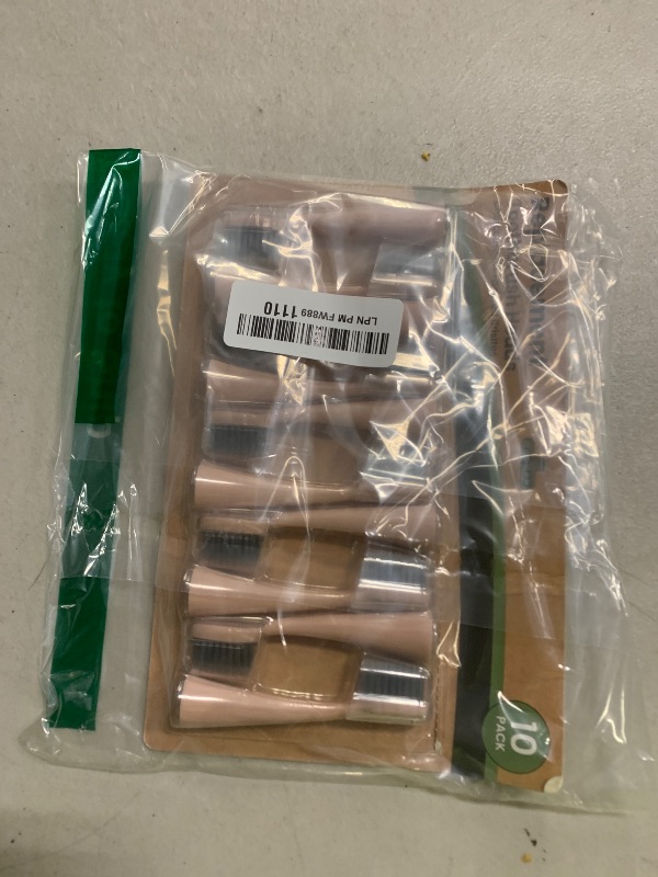 Photo 1 of YUNCHI Replacement Toothbrush Heads for Burst Electric Toothbrush Adults with Dust Cover Caps, Soft Charcoal Bristles for Deep Cleaning, Plaque Removal and Whiting Teeth, 10 Count, Pink