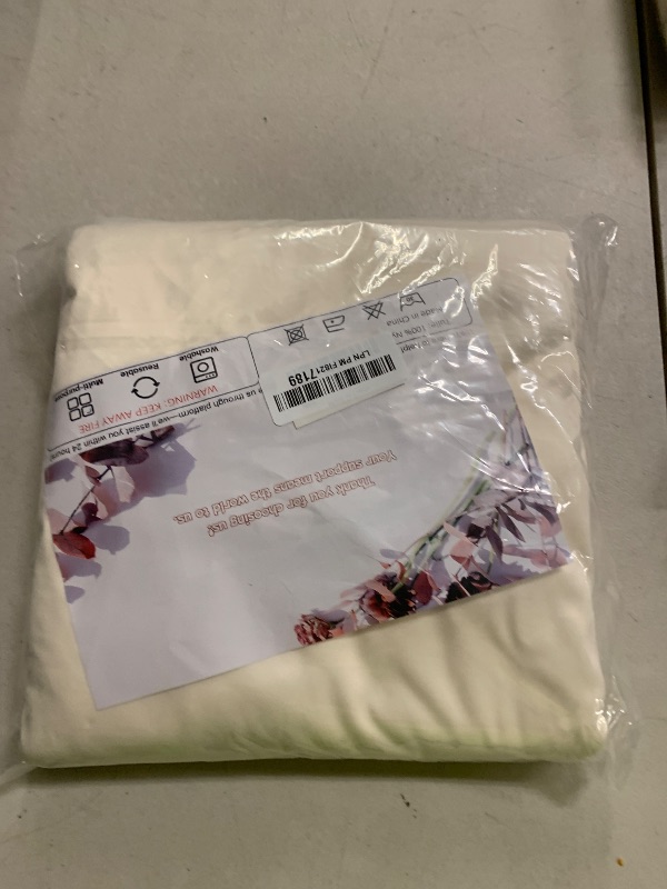 Photo 1 of 10x10ft Wrinkle Free Ivory Backdrop Curtain for Parties Soft Fabric Drapes Wedding Ivory Curtain Backdrop for Birthday Party Decorations Background for Photography 5x10ft,2 Panels