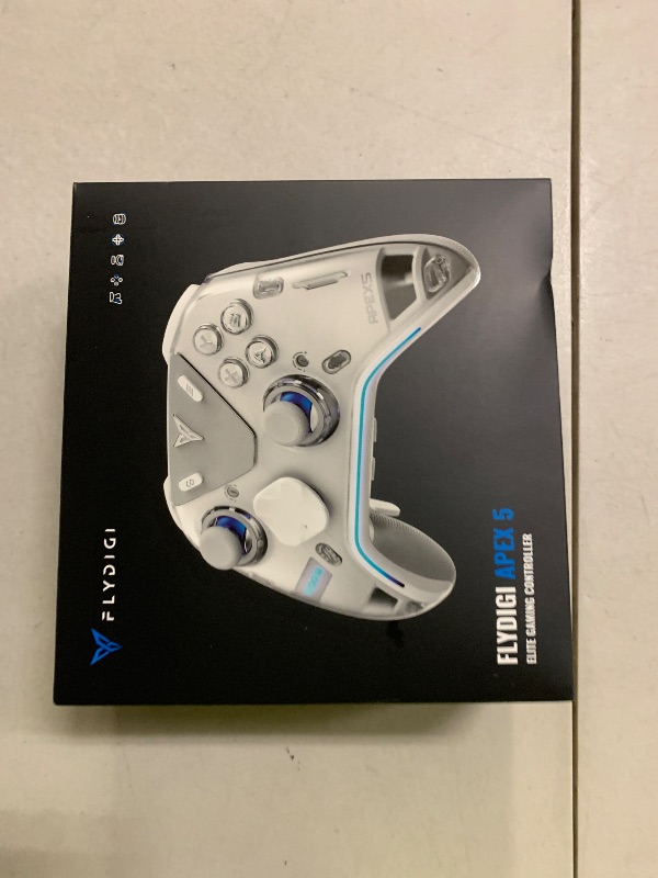 Photo 1 of FLYDIGI Apex 5 PC Controller, Forceflex Joystick 2.0, ForceAdapt Triggers, 3ms Ultra-Low Latency, RGB Light Bar, Full-Color LCD Display,1500mAh Battery PC/NS/Android/TV