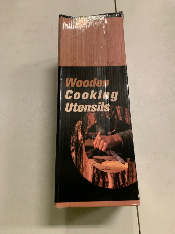 Photo 1 of 12 Pcs Teak Wooden Utensil Set with Holder & Spoon Rest, Wooden Spoons for Cooking with Comfort Grip, Wooden Cooking Utensils Set for Nonstick Cookware, Lightweight & Heat Resistant Kitchen Utensils