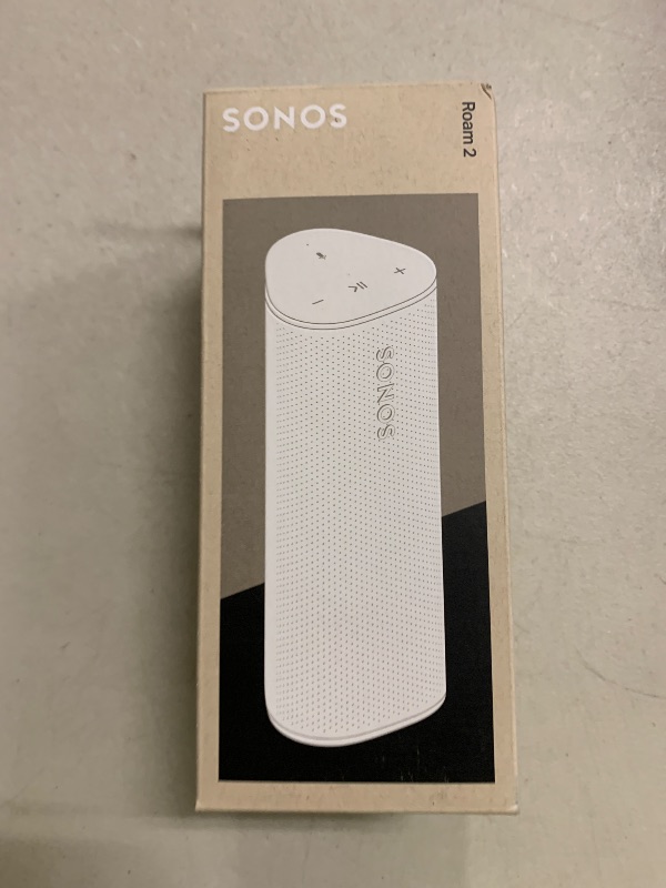 Photo 1 of Sonos Roam 2 - White - Portable Waterproof Bluetooth Speaker