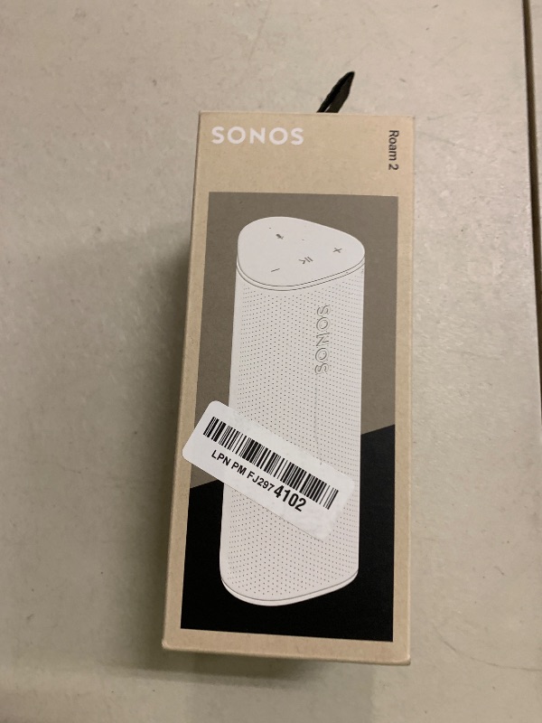 Photo 1 of Sonos Roam 2 - White - Portable Waterproof Bluetooth Speaker
