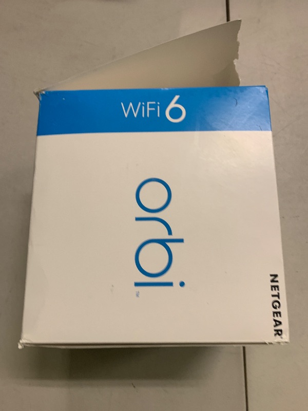 Photo 1 of NETGEAR Orbi Whole Home Tri-Band WiFi 6 Mesh Network System (RBK752P) – Router with 1 Satellite Extender, Security Features, Coverage up to 5,000 sq. ft., 75 Devices, AX5200 802.11ax (Up to 5.2Gbps)
