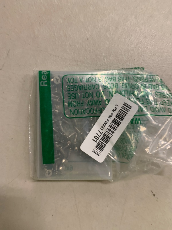 Photo 1 of #8 x 1/2" (100 Pack) Flat Head Phillips Drive Screws Sheet Metal Self-Tapping Screws, 304 Stainless Steel Screw