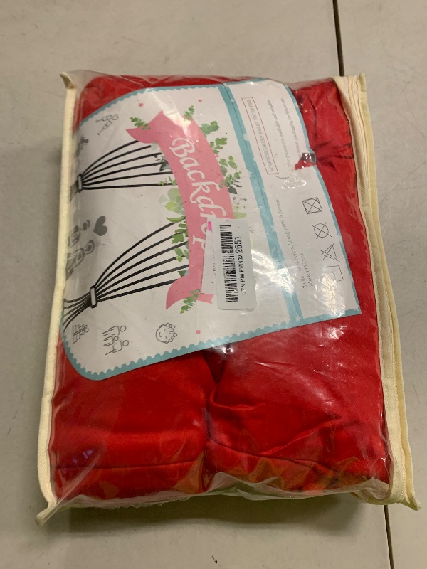 Photo 1 of 10ft×20ft Red Ceiling Curtain Drapes for Weddings Parties, Wrinkle Free Polyester Draping Fabric Red Drapery for Party Tent Canopy Hotel Banquet Hall Ceiling Decor-2 Panels 5×20ft