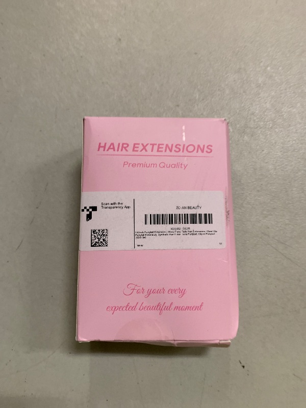 Photo 1 of 14 Inch Ponytail Extension - Wavy Pony Tails Hair Extensions, Claw Clip Ponytail Extension, Synthetic Hair Extensions Ponytail, Clip on Ponytails for Women (Light Brown With Beige Highlights)