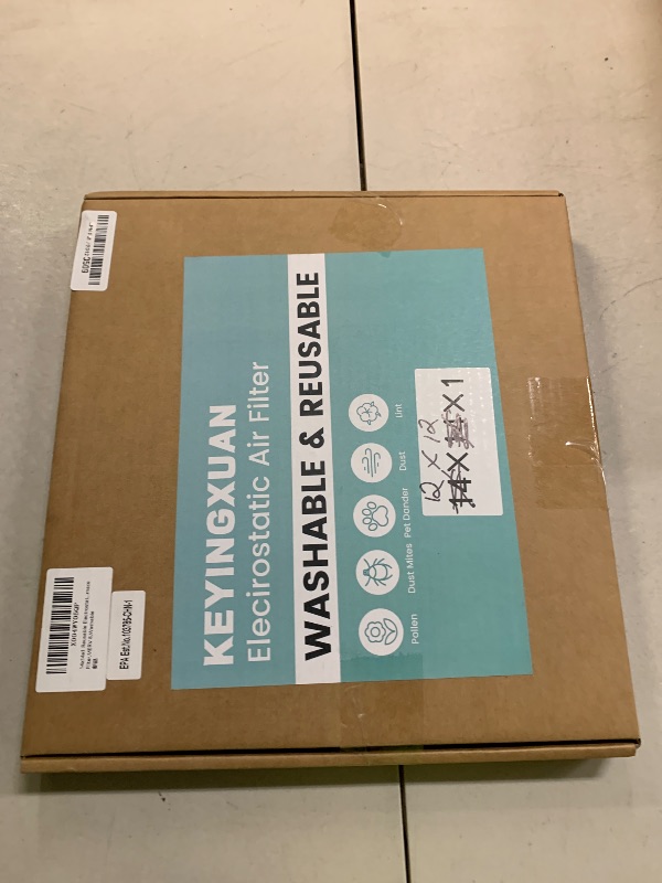 Photo 1 of 14x14x1 Reusable Air Filter, Washable, Electrostatic HVAC AC Furnace Filter, Merv 8, Lasts a Lifetime, Breathe Safe at Home or in the Office (Actual Size:13.5x13.5x0.82 Inch)