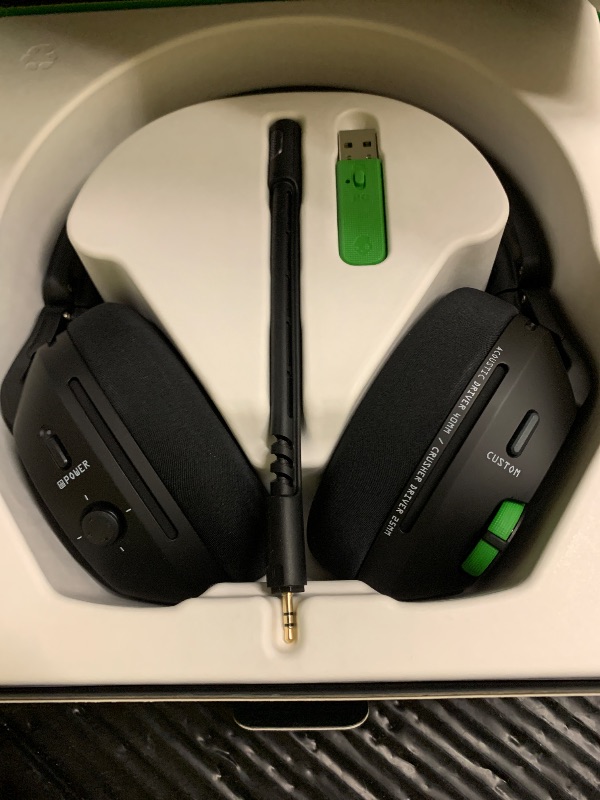 Photo 1 of Skullcandy Crusher PLYR 720 Wireless Gaming Headset, Ultimate Immersion and Comfort, THX Spatial Audio, Multi-Sensory Bass, Removable Mic, Xbox, PC, PlayStation, Wireless Transmitter - Digi-Black Xbox