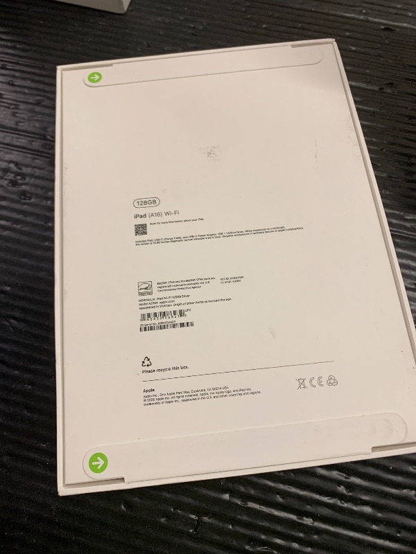 Photo 1 of Apple iPad 11-inch: A16 chip, 11-inch Model, Liquid Retina Display, 128GB, Wi-Fi 6, 12MP Front/12MP Back Camera, Touch ID, All-Day Battery Life — Silver