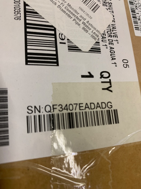 Photo 1 of Moen Flo Smart Water Monitor and Automatic Shutoff Sensor, Wi-Fi Connected Water Leak Detector for 1-Inch Diameter Pipe, 900-006