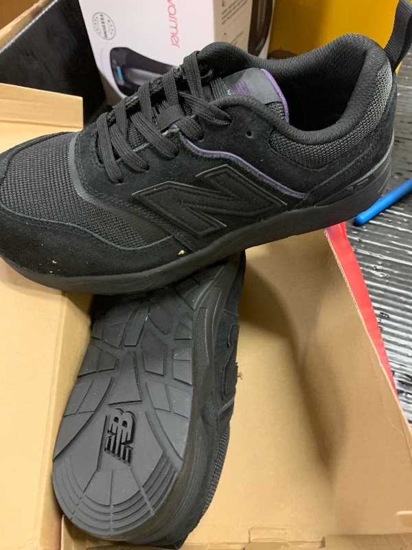 Photo 1 of New Balance Elite Lite SD10 Composite Toe Women’s Industrial Work Shoes, Black/Purple, Size 8.5, Wide, Lightweight Work Shoes for Women, Static Dissipative & Slip Resistant