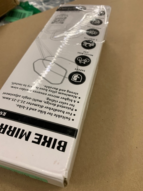 Photo 1 of RBRL Bicycle Mirror, Aluminum Alloy Bike Mirror Handlebar Mount, Anti-shake & Break-proof, Foldable HD Real Glass Rotatable Ebike Accessories, Bike Rear View Mirror for Ebike Scooter (Left)