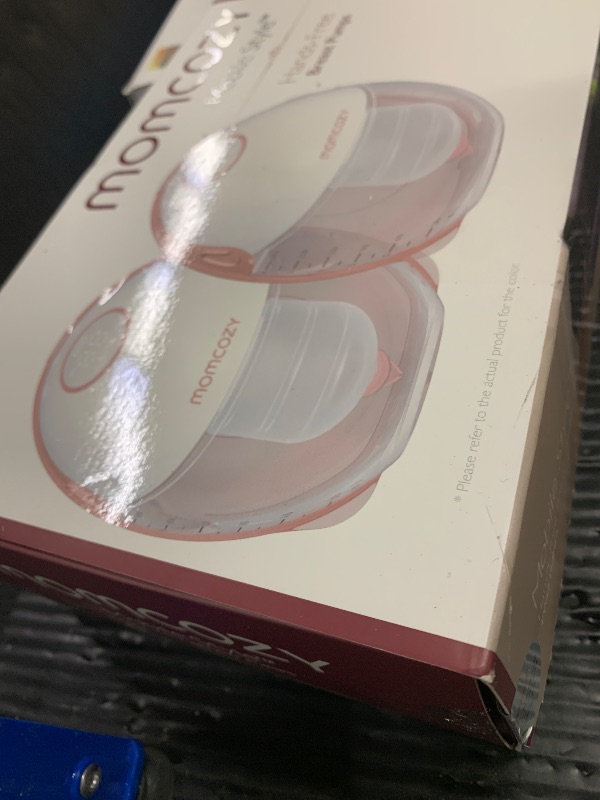 Photo 1 of Momcozy Breast Pump Hands Free Mobile Style | M6, Wearable Breastfeeding Pump Ideal Rhythm for More Milk, DoubleFit Flange More Fit & Discreet with 3 Modes & 9 Levels, 24mm - 2 Pack Cozy Red