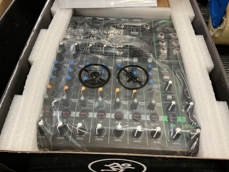 Photo 1 of Mackie ProFX10 GO Battery-Powered 10-Channel Analog Audio Mixer With Bluetooth, USB-C Recording Modes, GigFX+ Effects, Onyx Preamps, EQ, Compression, Up to 8 Hours Battery Life