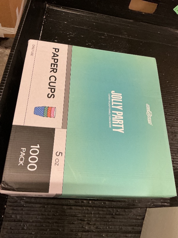 Photo 1 of 1000 Pack 5oz Paper Cups, Multicolor Paper Disposable Cups, Small Mouthwash Cups, Cold Beverage Drinking Cup for Party, Travel and Event (Dots)