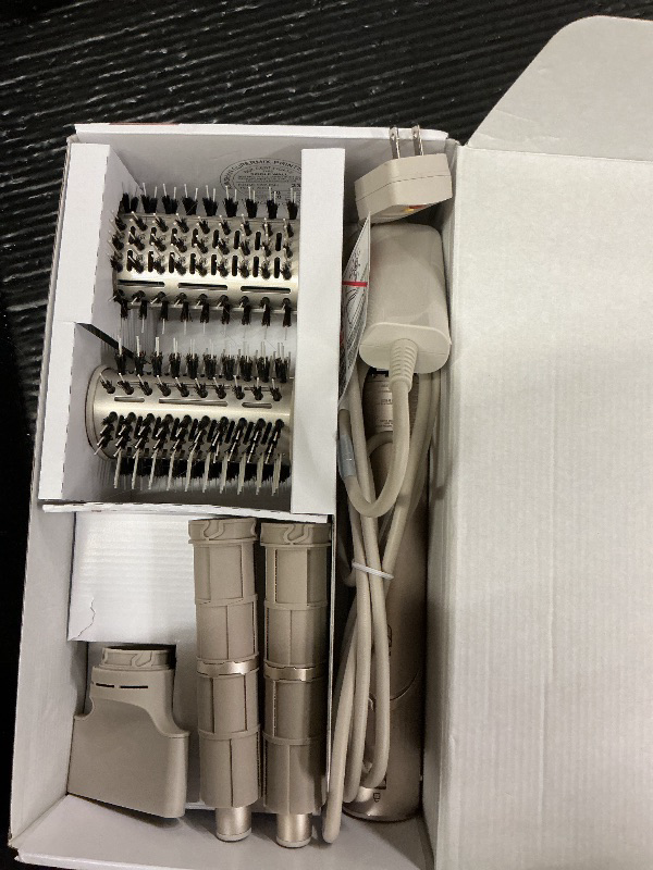 Photo 1 of Shark FlexStyle Air Styling & Drying System, Powerful Hair Dryer Brush & Multi-Styler with Auto-Wrap Curlers, Paddle Brush, Oval Brush, Concentrator Attachment, Stone, HD430