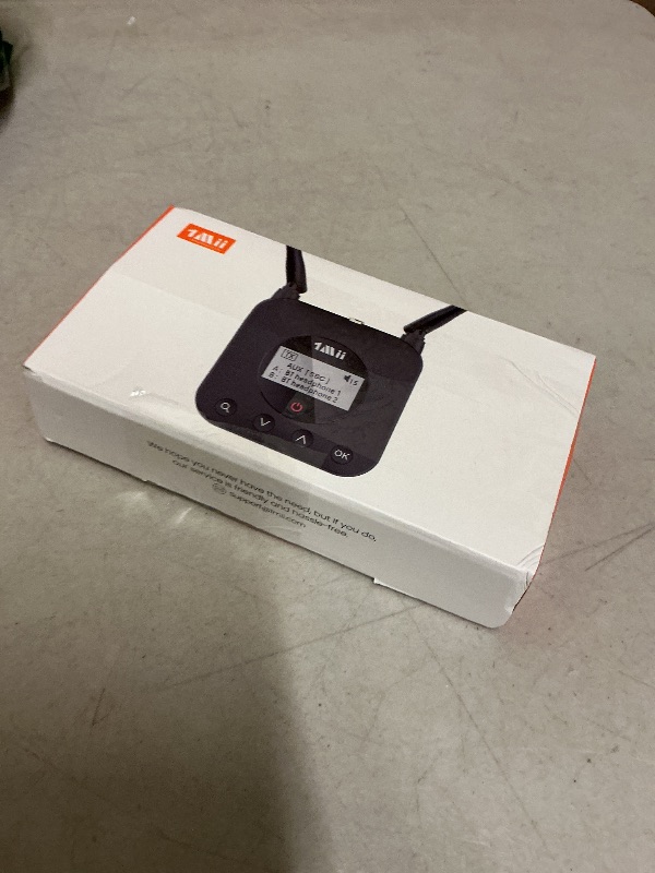 Photo 1 of 1Mii B06TX+ Long Range Bluetooth 5.3 Transmitter for TV/PC/Projector to 2 Wireless Headphones/Speakers, Bluetooth Adapter for TV w/Screen Display, Plug n Play, aptX Low Latency & Adaptive & HD Audio