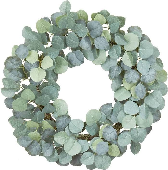 Photo 1 of 26'' Large Boxwood Wreath for Front Door, Porch, Window- Artificial Boxwood Leaves Greenery Outdoor Wreath for Home, Farmhouse Wall Decor- Spring, Summer, Fall, All Seasons (Green)