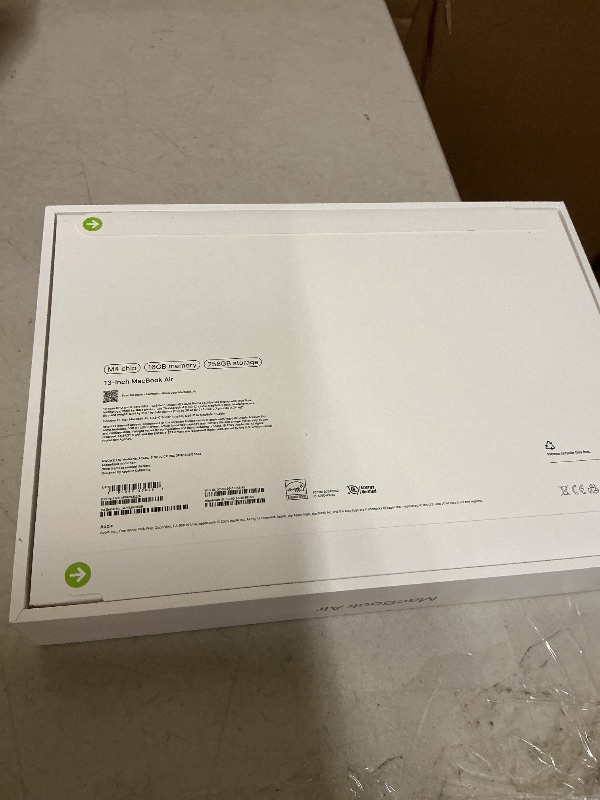Photo 1 of Apple 2025 MacBook Air 13-inch Laptop with M4 chip: Built for Apple Intelligence, 13.6-inch Liquid Retina Display, 16GB Unified Memory, 256GB SSD Storage, 12MP Center Stage Camera, Touch ID; Silver
