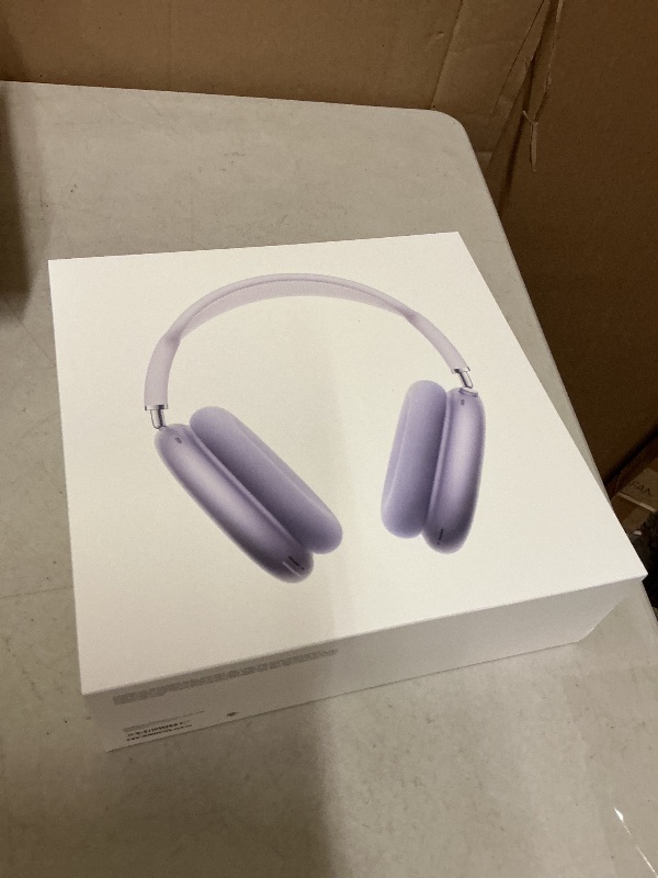 Photo 1 of Apple AirPods Max Wireless Over-Ear Headphones, Pro-Level Active Noise Cancellation, Transparency Mode, Personalized Spatial Audio, USB-C Charging, Bluetooth Headphones for iPhone - Purple